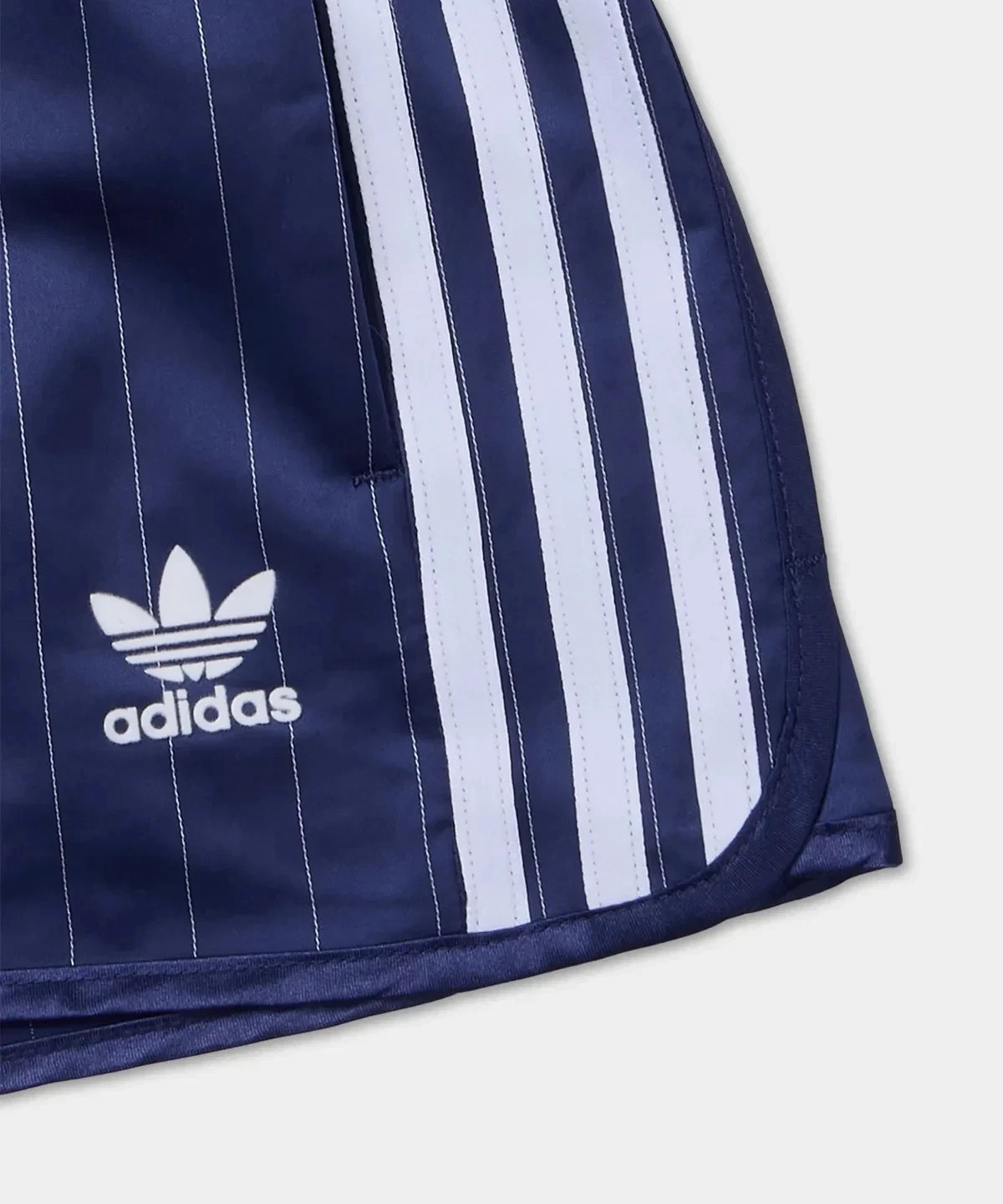 adidas Originals KC4236 KC4235 Pinstripe Satin Shorts Women’s Asia Fit NWT