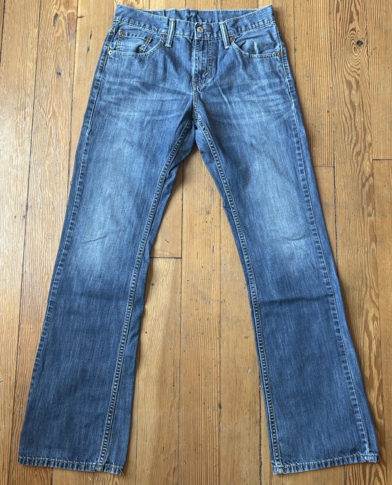 Levi’s 527 Slim Boot Cut Jeans Dark Wash Non Stretch 29×32, Measures 30×32