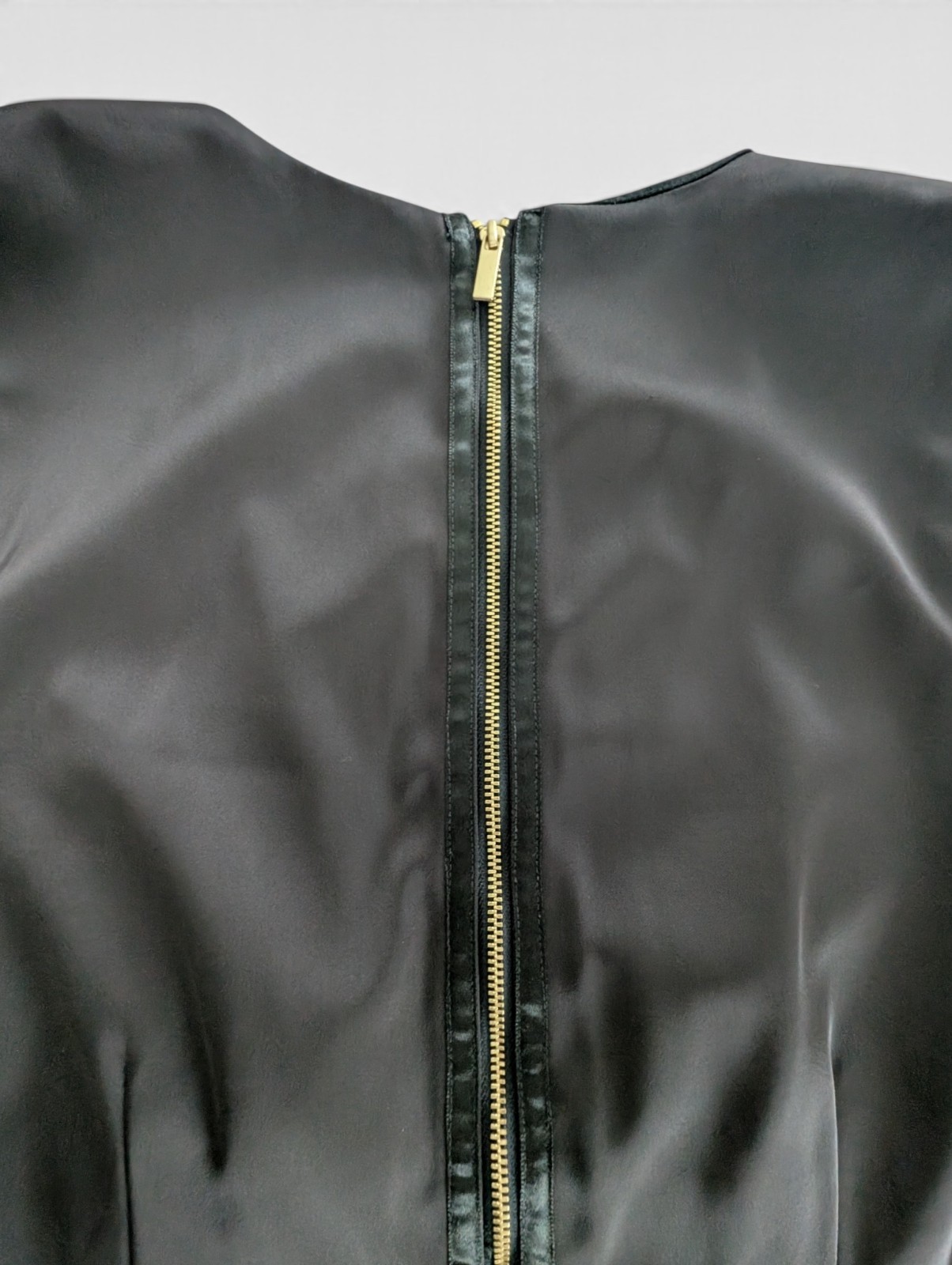 Anthropologie Satin Bodycon Mini Dress Size 12 Deep Brown NWT