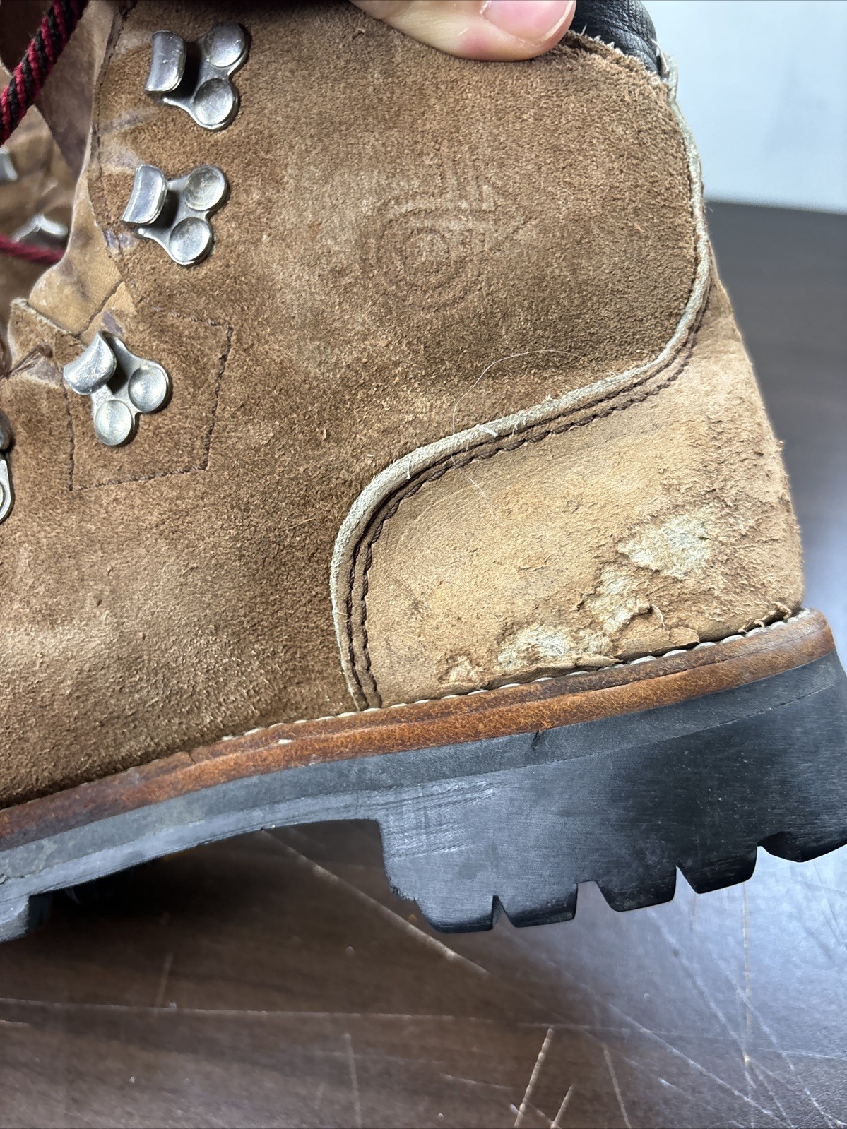 Vtg Dexter Mountaineering Alpine Hiking Vibram Boots Sz 10 M USA W998-4