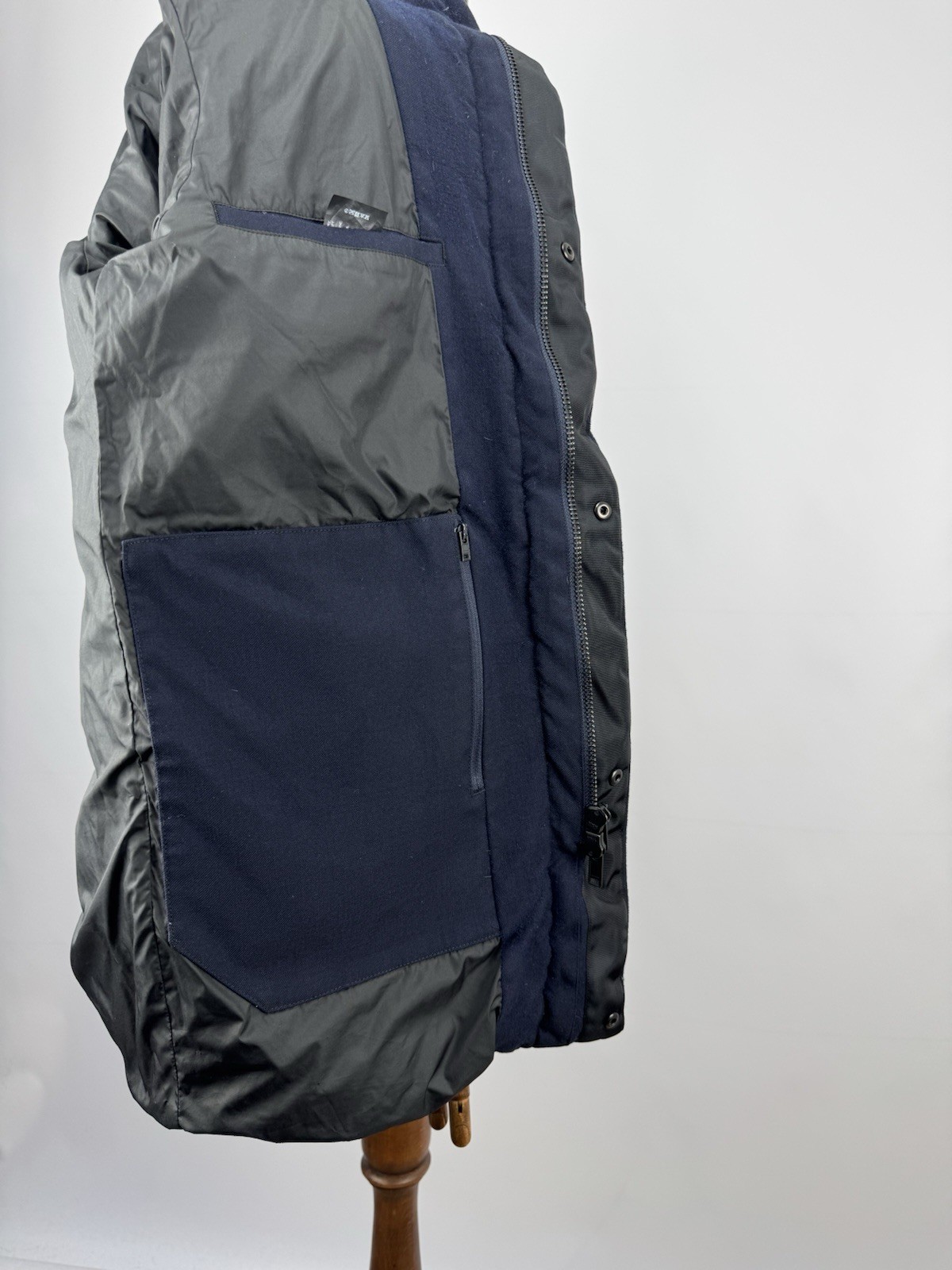 Theory Bowen Storm Wool Down Jacket Navy Blue Men’s Size M Puffer Coat