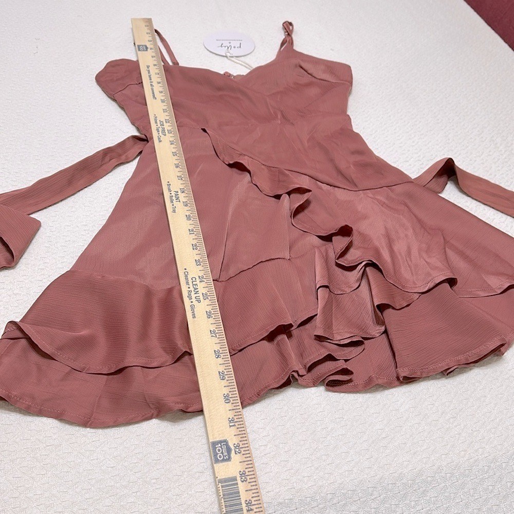 Princess Polly Watermelon Champagne Mini Elegant Dress, Size US 4
