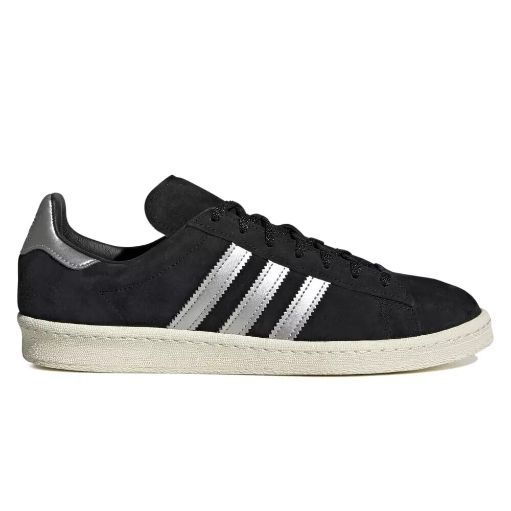 Adidas Campus 80s Men’s Shoes Black Metallic Silver GX7330