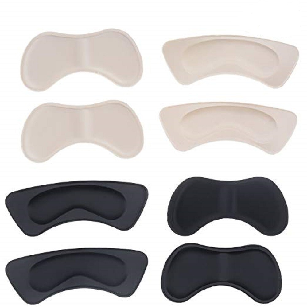 4 Pairs Heel Grips, Cushion Pads for Loose Shoes, No-Slip Shoe Inserts Protector