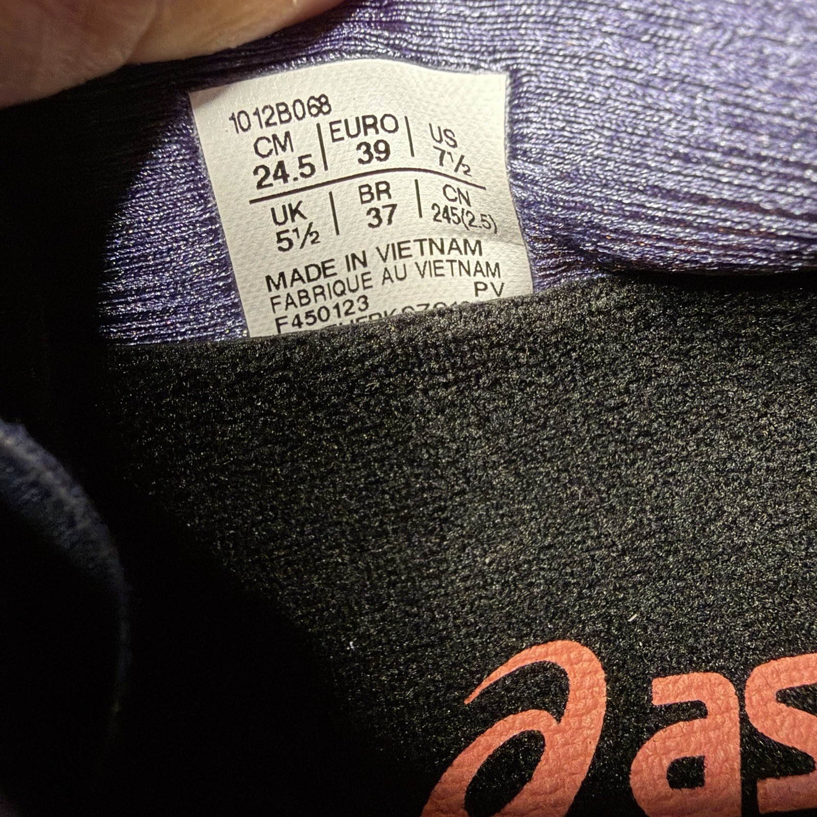 ASICS Gel-Kinsei Blast, Women’s Size 7.5, Eusty Purple Papaya 1012B068-501