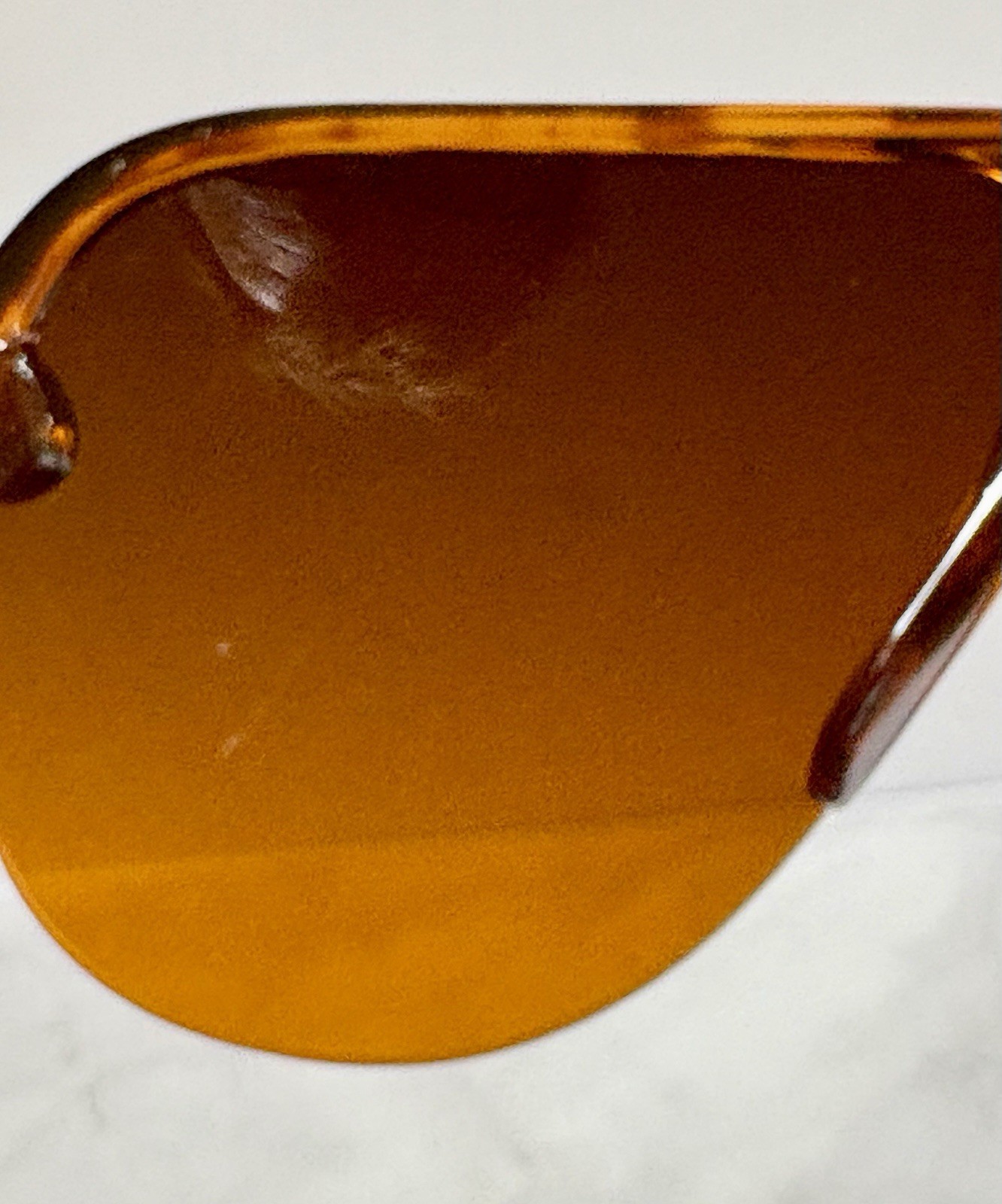 Unisex Vintage Tortoise Shell W/ Amber Lenses Aviator Sunglasses (Unbranded)