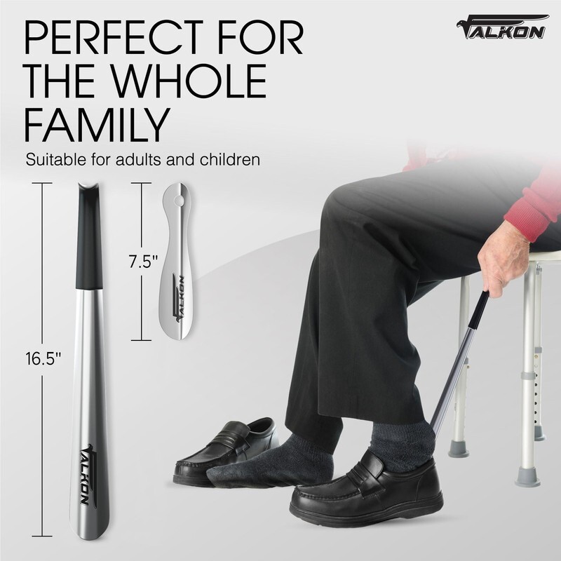 Shoe Horn Long Handle Set Of 3 Two 16.5″ and One 7.5″ Long FALKON