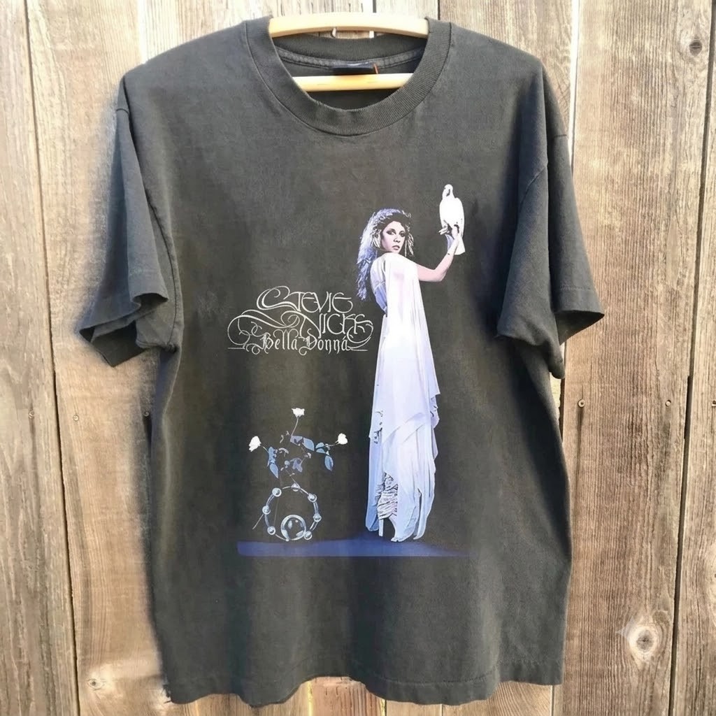 Stevie Nicks Bella Donna T-Shirt Boho Rock Icon Vintage Tee Size S-5XL HV317