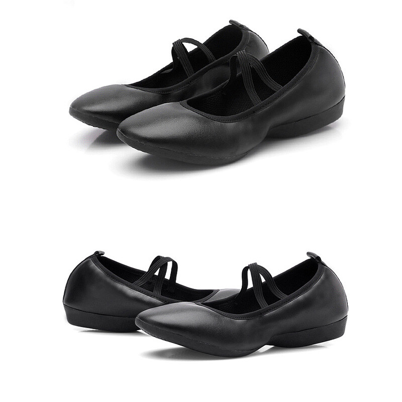 Women’s Dance Shoes Soled Flat Heel Soft Pu Leather Professional Dance Shoes