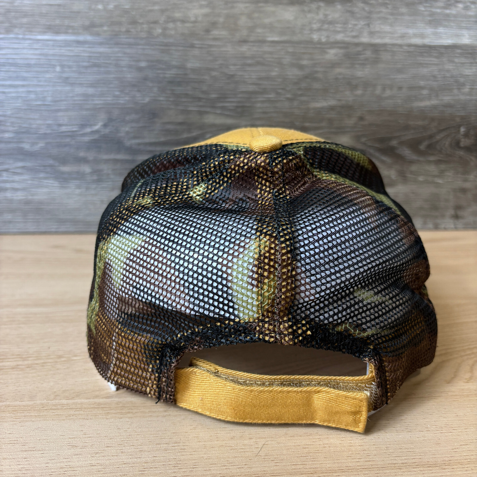 Tattooed Moose Hat Cap Strap Back Black Yellow One Size Adjustable