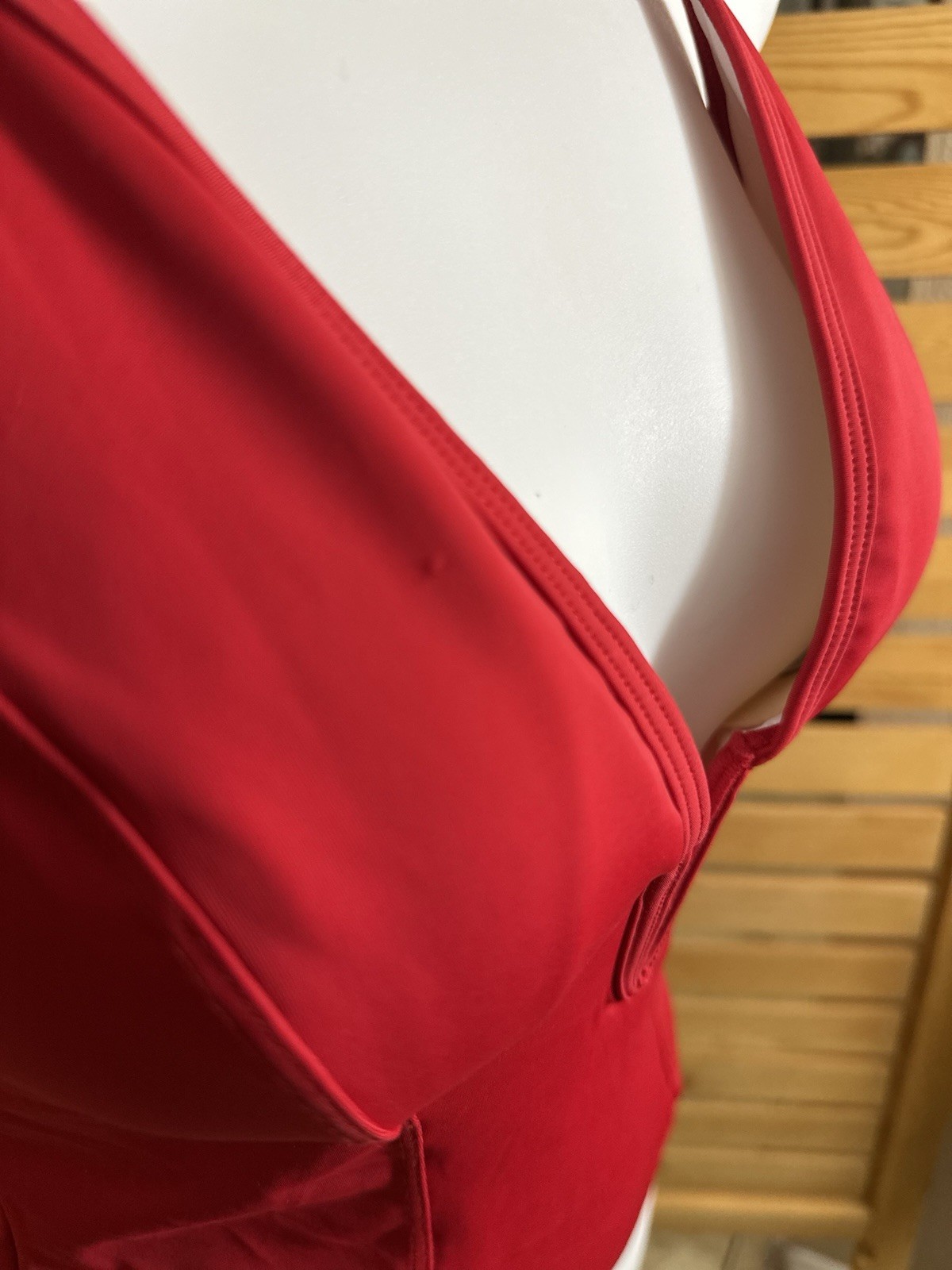 Shaper in Red Sexy Low Cut Shapewear Bodysuit Size Medium