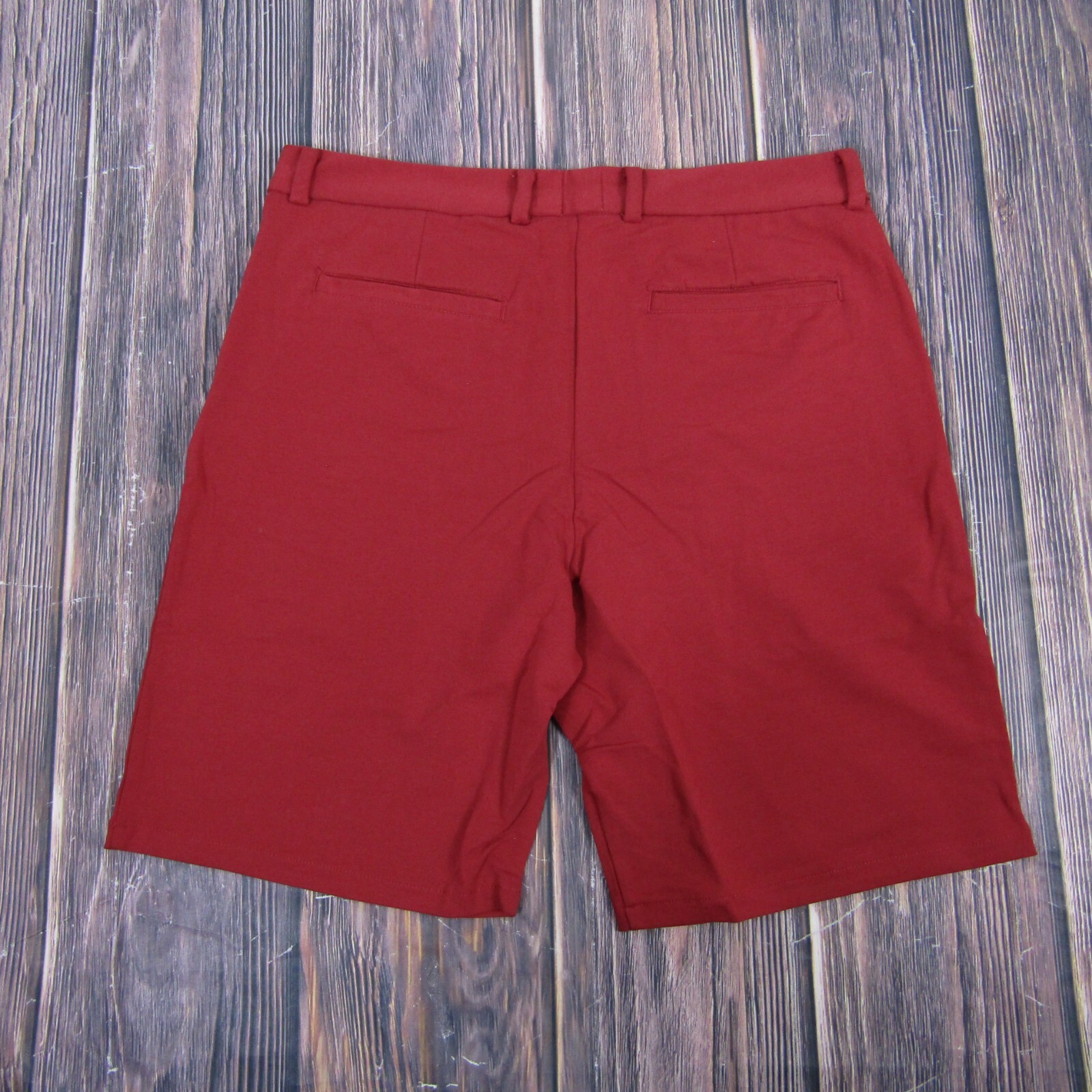 Swet Tailor NEW NWT Mens 34 Red Wine Everyday Chino Shorts Athletic Golf Comfy