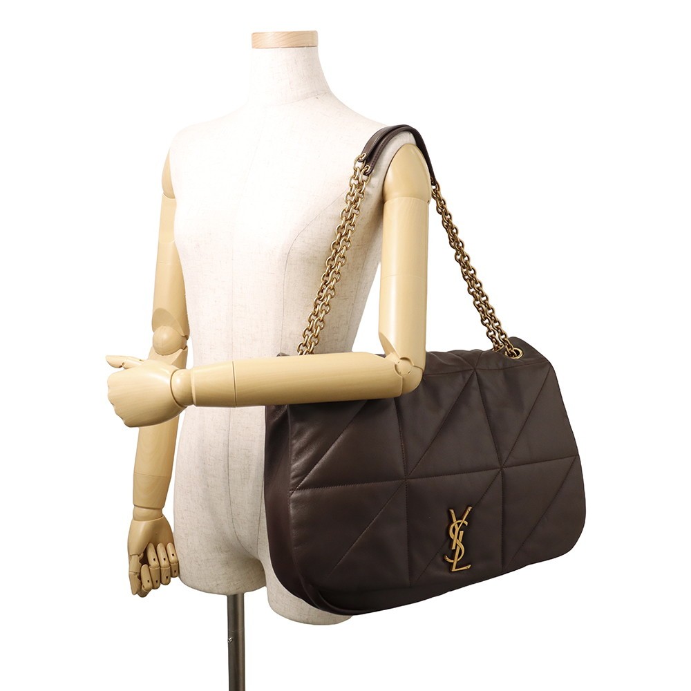 SAINT LAURENT PARIS Jamie 4.3 Chain Shoulder Bag Size Large Lambskin Light M…
