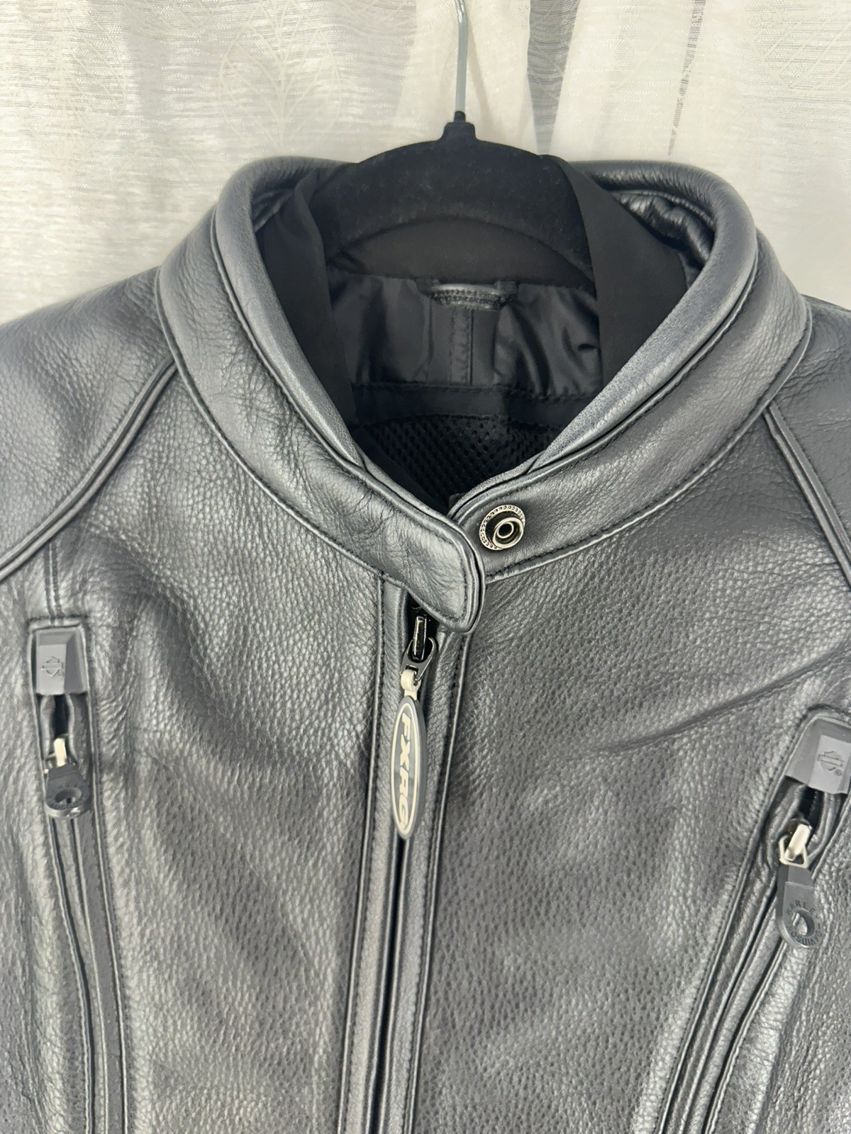 Harley-Davidson FXRG Leather Jacket Womens M Moto Biker 98520-05VW Armor