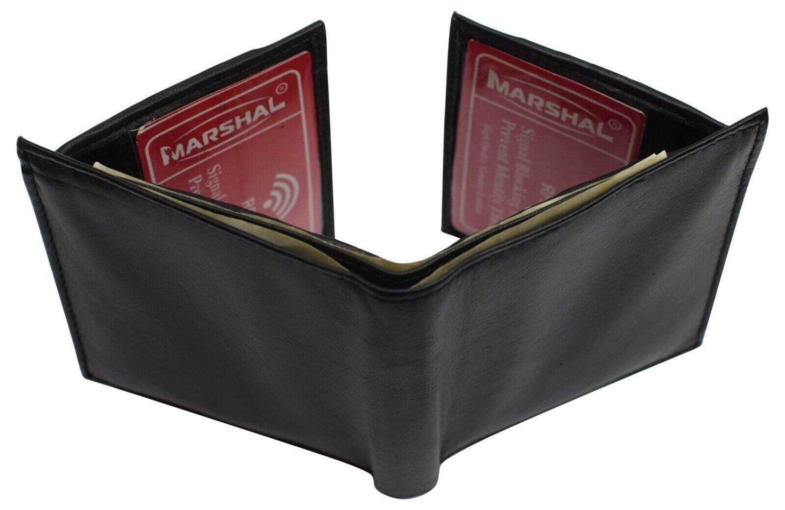 Genuine Leather Men’s Bifold Wallet Slim Hipster Cowhide Credit Card New RFID