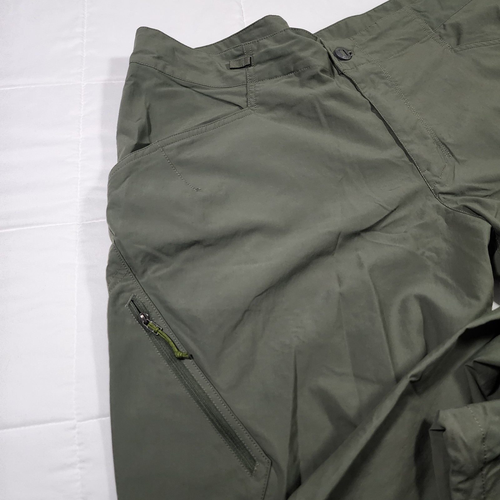 Patagonia RPS Rock Pants Men’s 38 Green Climbing Hiking Nylon Poly Zipper Pocket