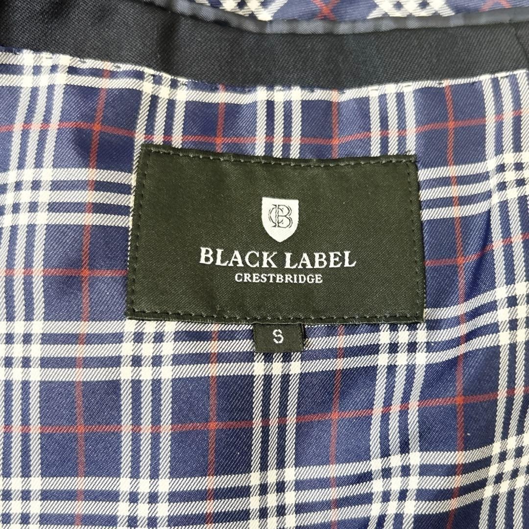 Authentic BLACK LABEL CRESTBRIDGE Wool Blue Tailored Jacket Pre Owned Condition