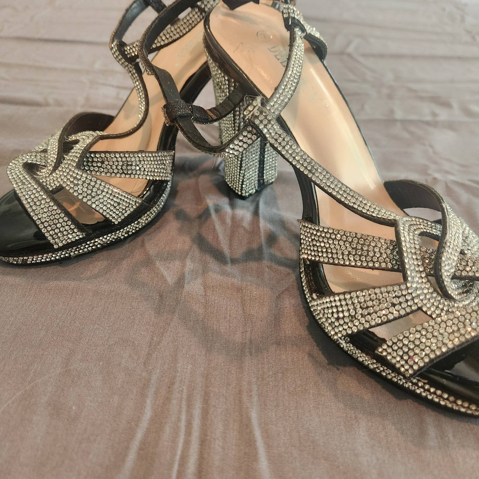 womens sparkle heels size 7