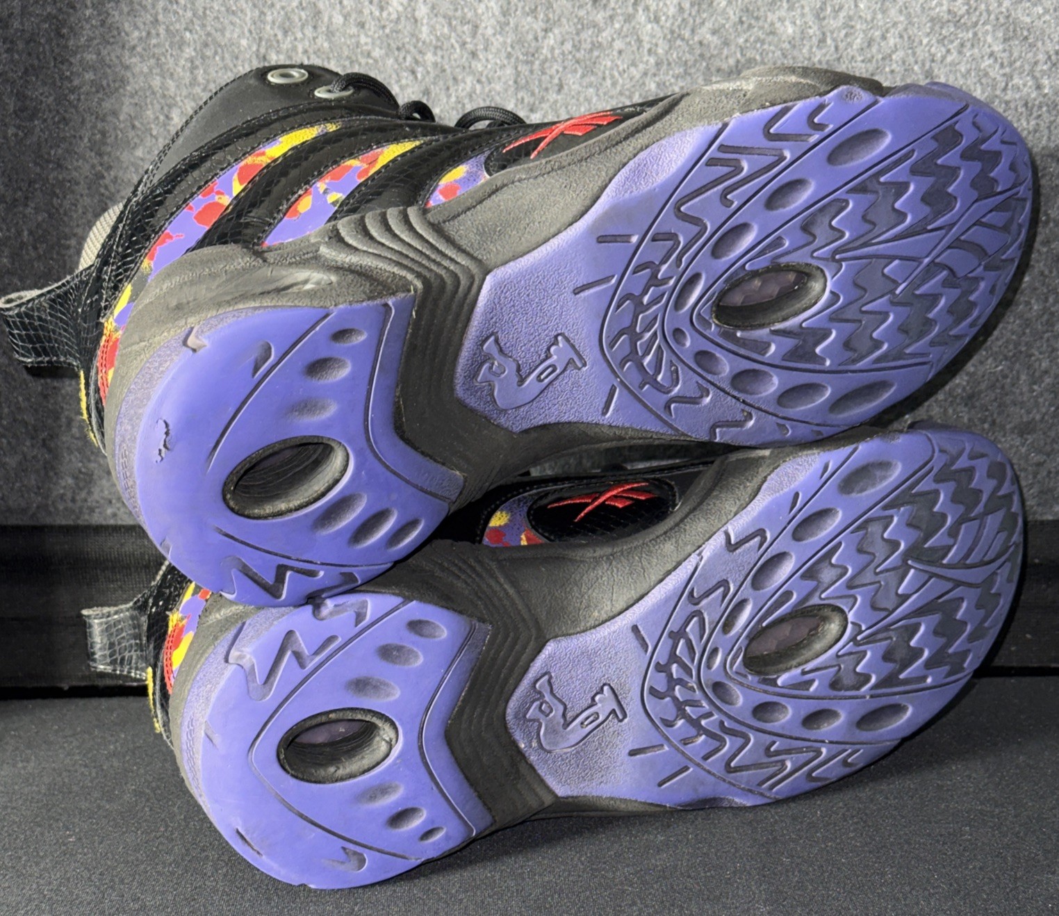 Reebok Shaqnosis OG Escape From LA Shaq Black Purple Size 11 Sneakers V61028