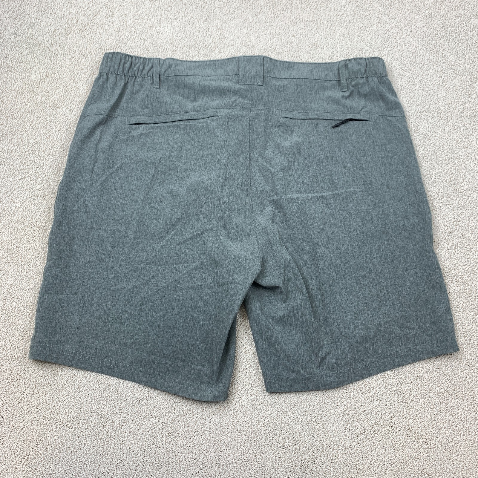 U.S. Apparel Athletic Golf Short Men’s Size 40 Gray Slash Pocket Elastic Waist