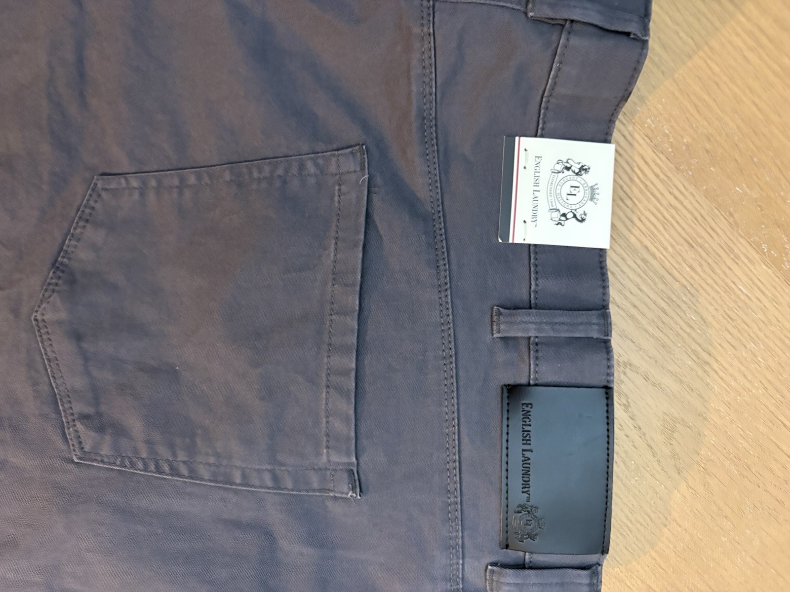 NWT English Laundry Forged Iron Straight Leg Chinos Pants Mens Size 42×30 New