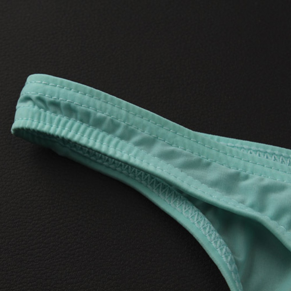 Ultrathin Mens Pouch Briefs Breathable Ice Silk Underwear for All Seasons