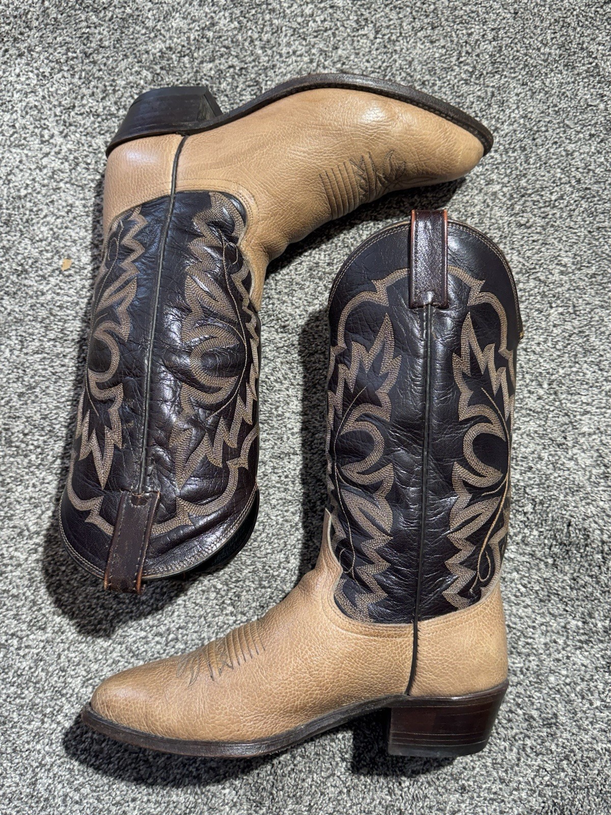 Dan Post Vintage Cowboy Boots Men’s Size 8 EW Calfskin Made in USA
