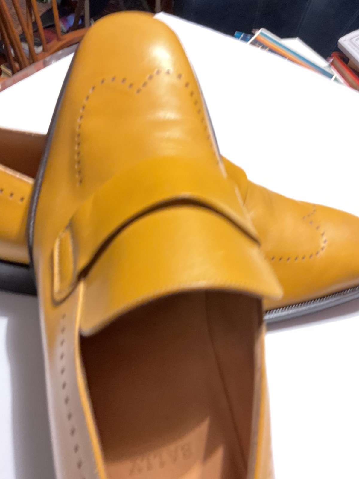 Mens BALLY “TORIEL” Brogue Leather LOAFERS – ITALY – 10 EU/11 US – Brand NEW