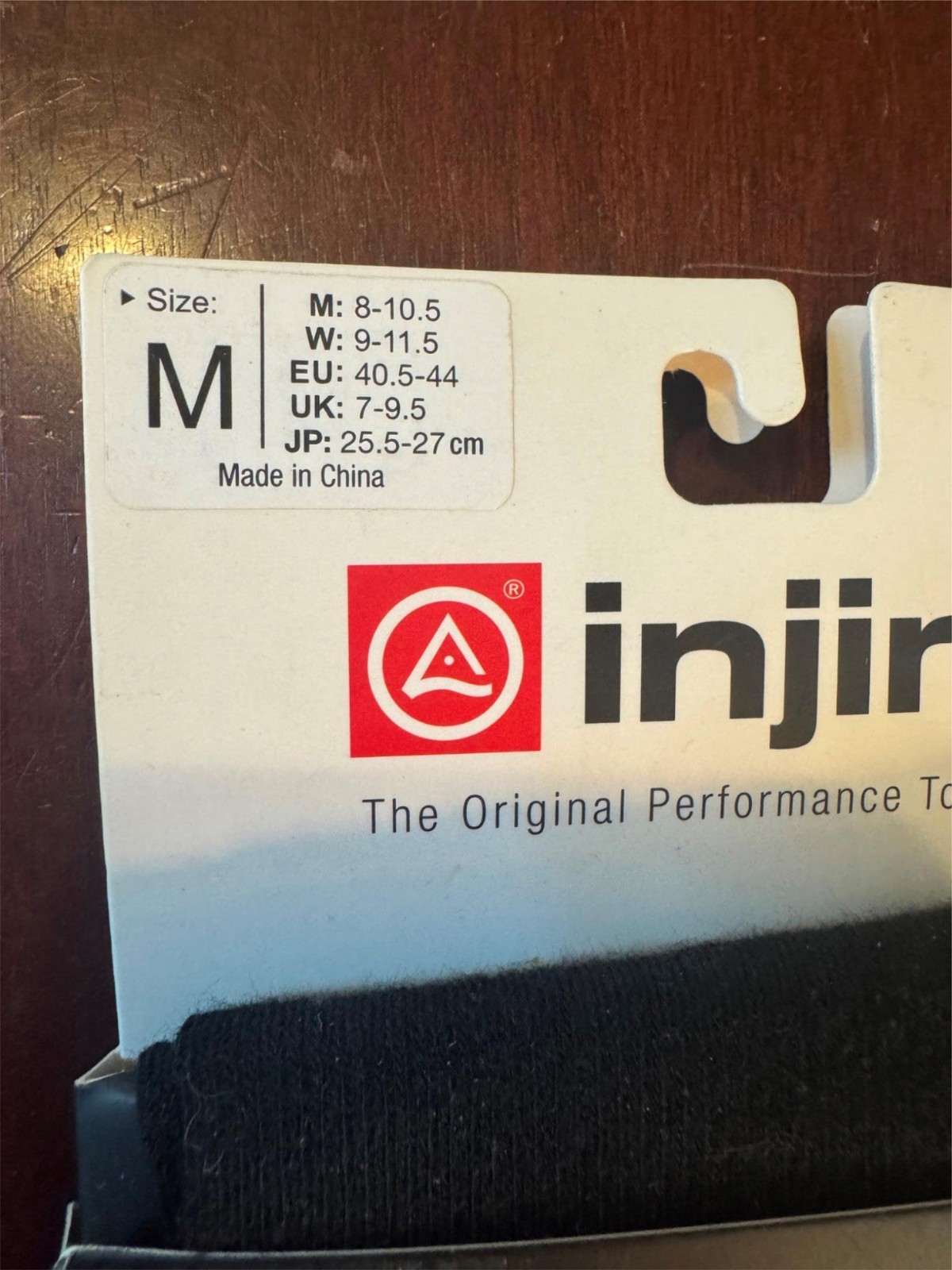 Injinji Unisex Black Performance Series Lightweight Toesocks