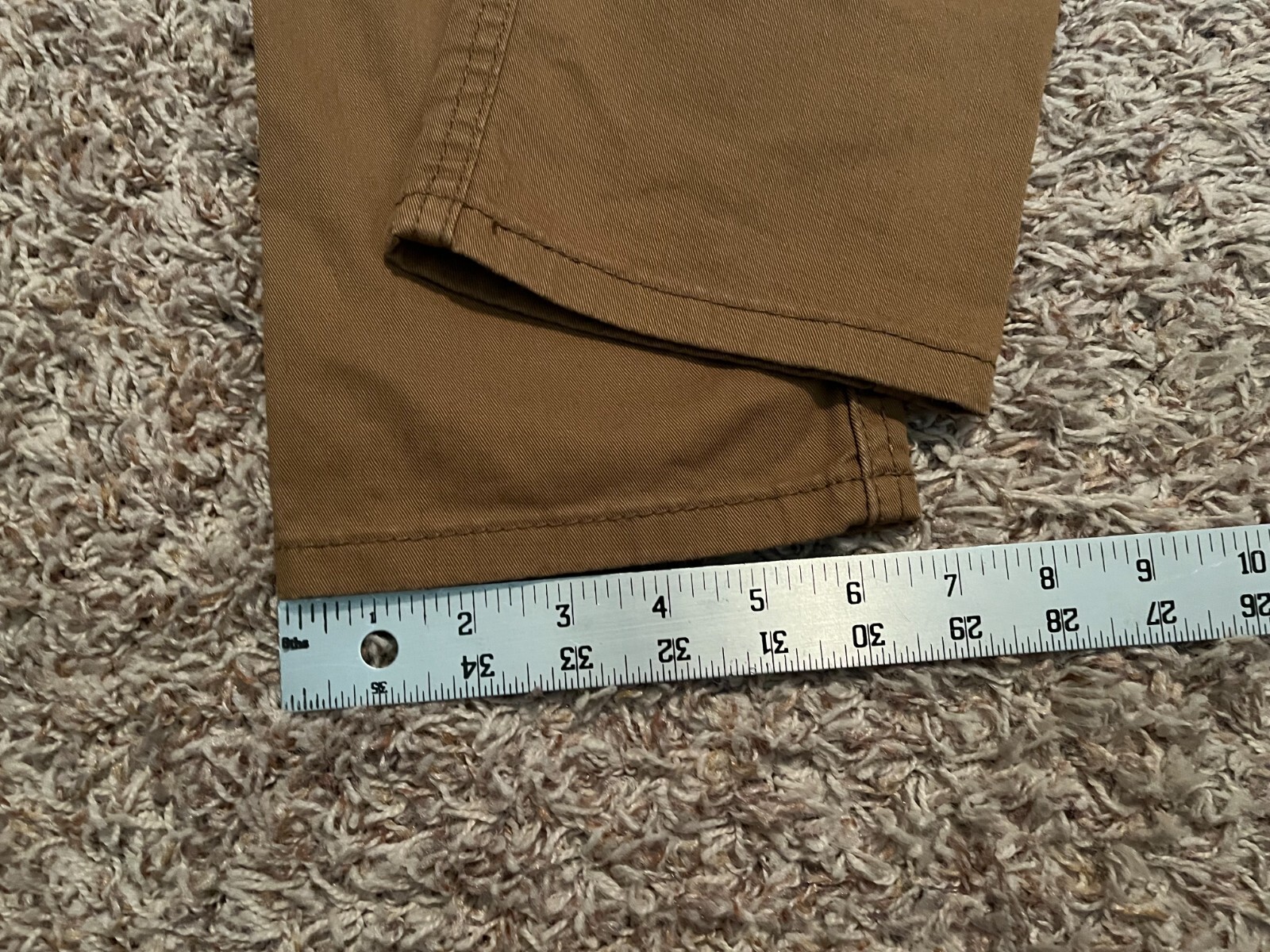 EUC Levi’s 502 PANTS Regular Tapered TAN Mens tag=29×30 (MEASURED 30×28) (9173)