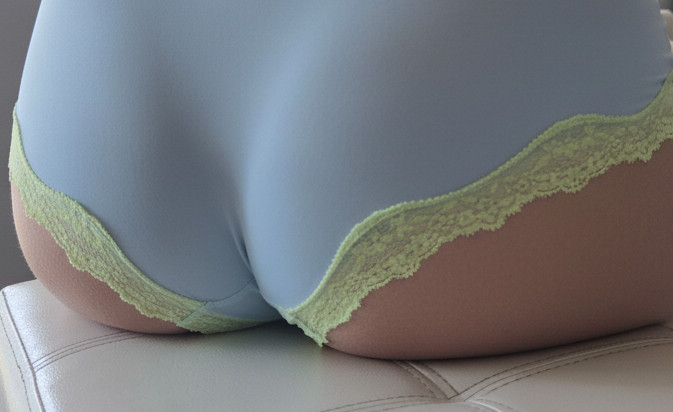 Victoria’s Secret PINK Wink Cheeky Panty – M – VS Blue Mesh Panty NWT