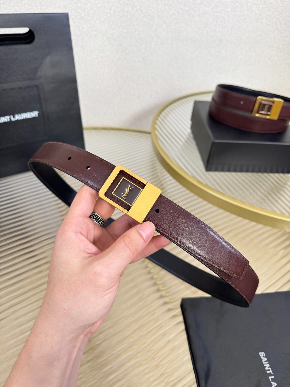 Authentic Yves Saint Laurent Belt for Sale NEW YSL Width:3.0cm/1.18in