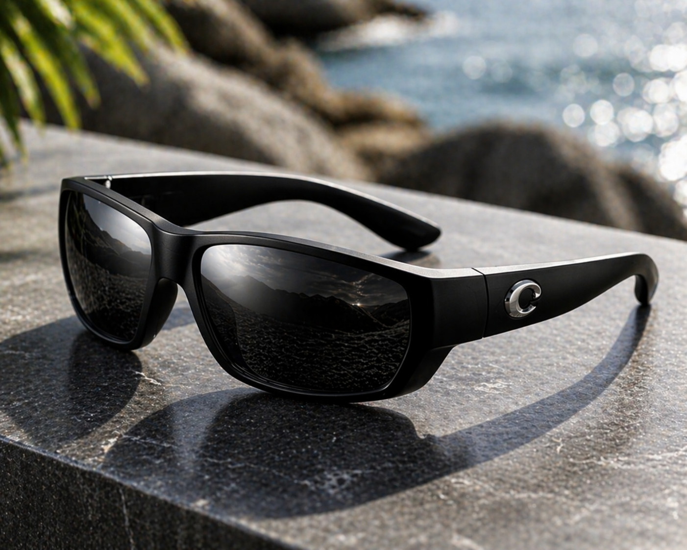 Costa Del Mar Polarized Sunglasses Blue Mirror Lens UV400 Fishing Driving