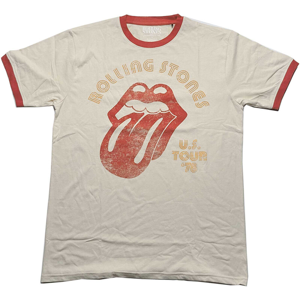 Rolling Stones – US Tour ’78 – Natural Ringer t-shirt
