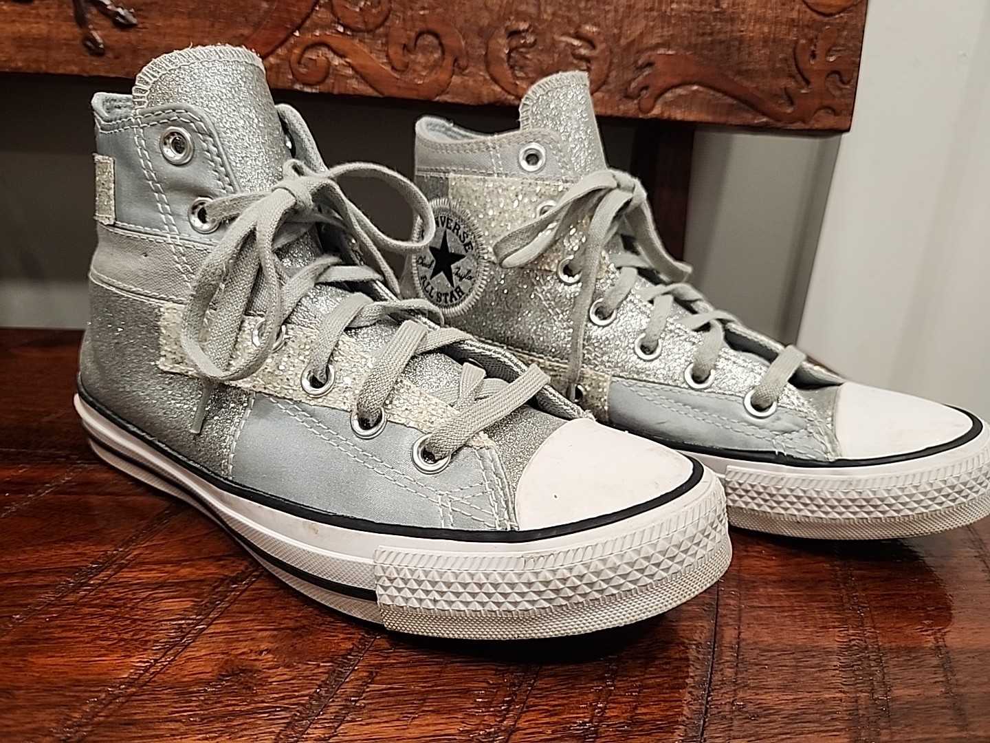 Converse All Star Chuck Taylor Ash Stone Glitter 569426C Grey Glitter size 7