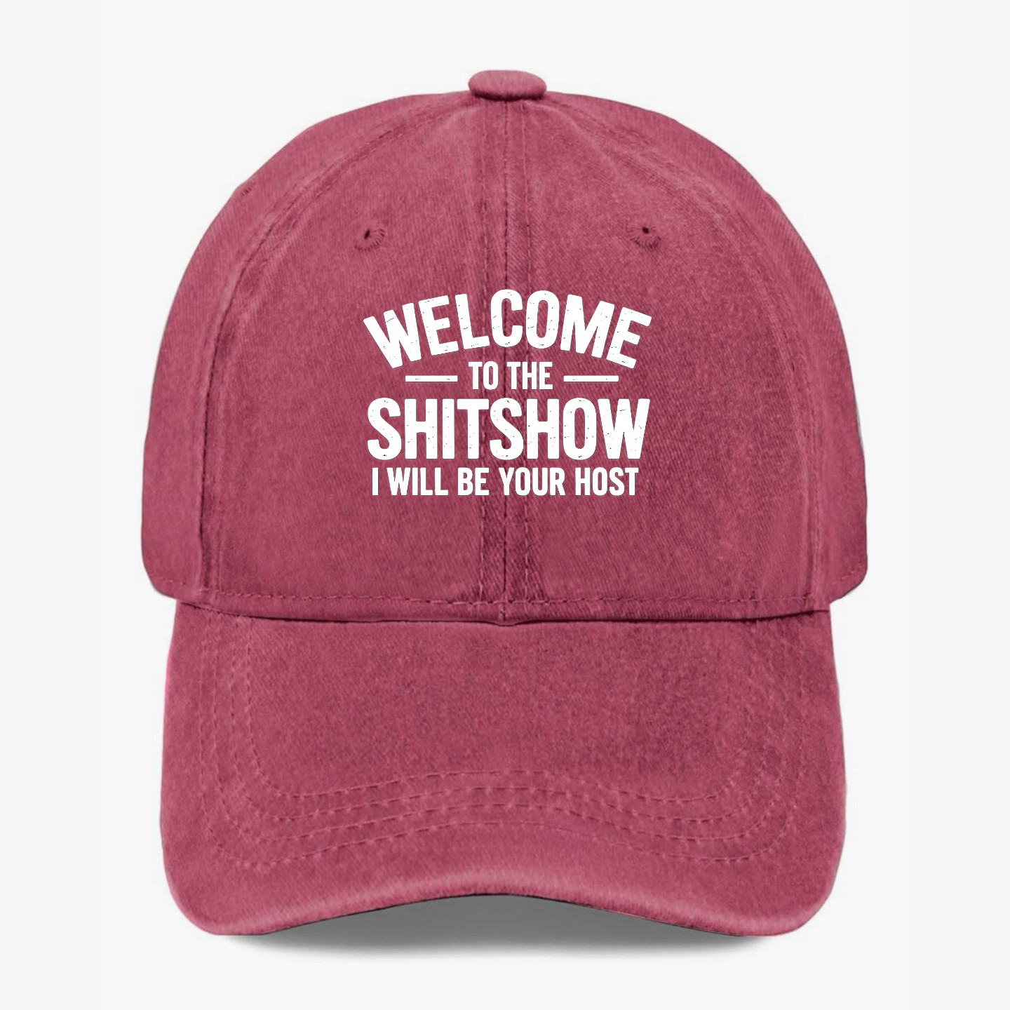 Welcome To The Shitshow Funny Dad Hat Sarcastic Quote Adjustable Cap