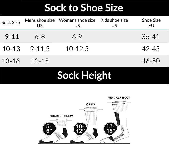 3-12 Pairs Mens Womens Diabetic Crew Socks Circulatory Health Cotton Size 9-15