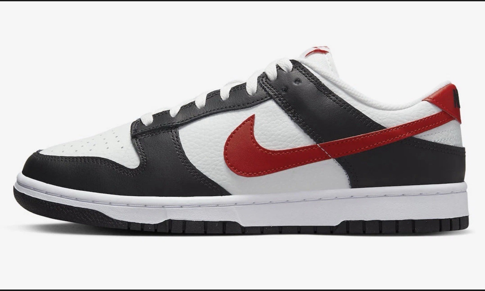 Nike Dunk Low Retro Red Swoosh Panda FB3354-001 Brand New