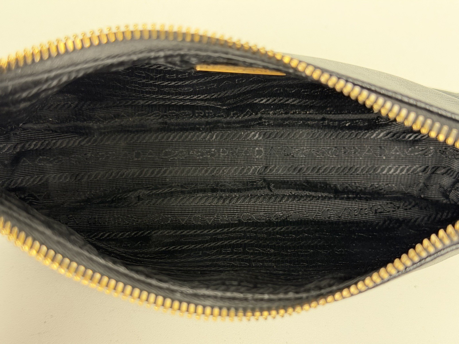 Prada Re-Edition 2005 Saffiano Leather Mini Bag in Black with Key Ring D-3