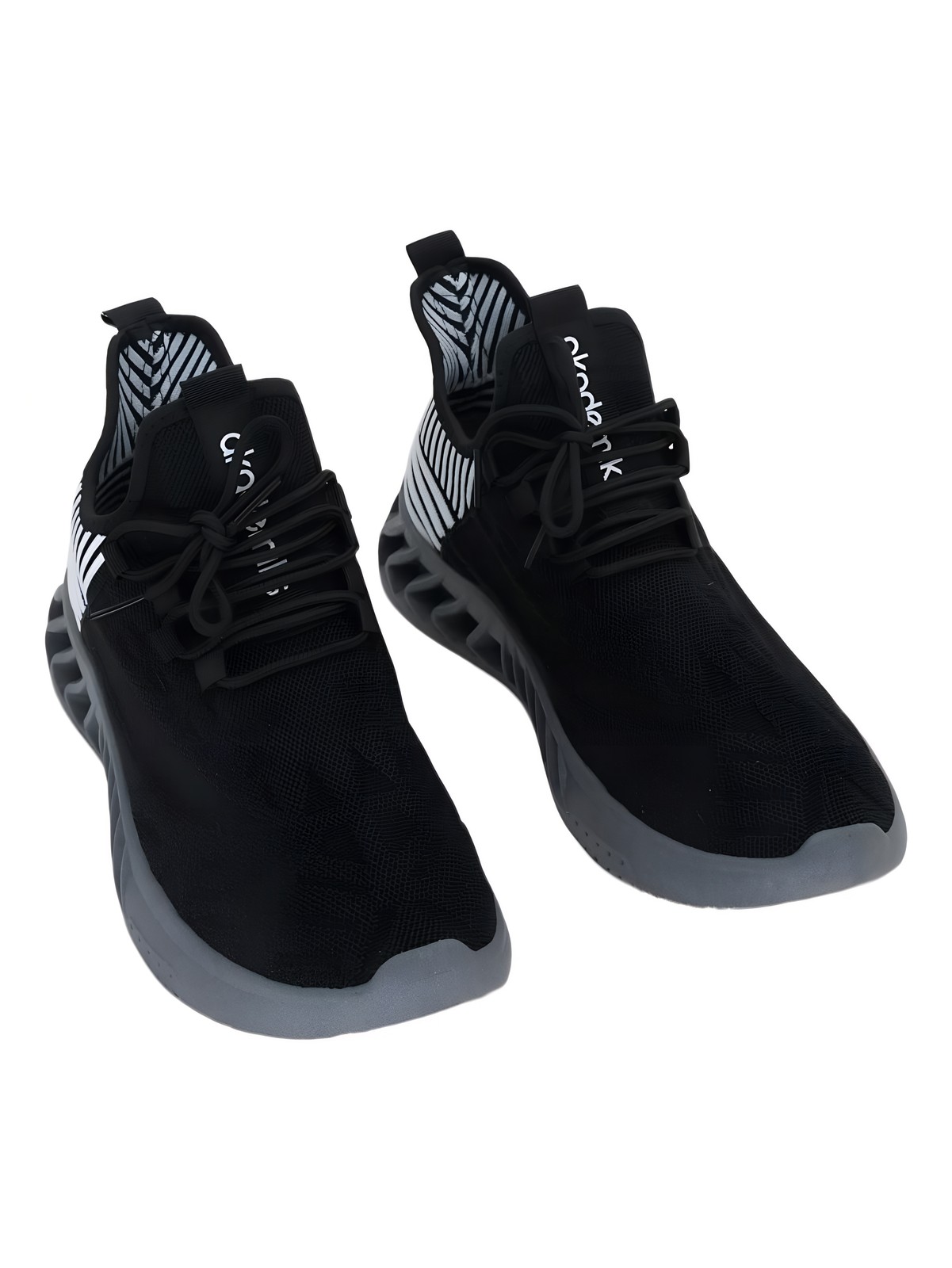 Akademiks Men’s Fit Fashion Sneakers Black White Size 9M