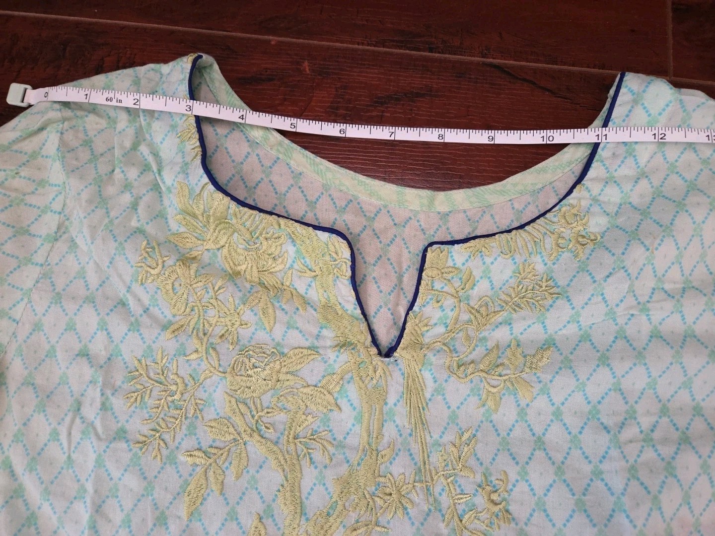 Womens Pakistani Indian 2 Shirts Embroidered Lawn Cotton Silk