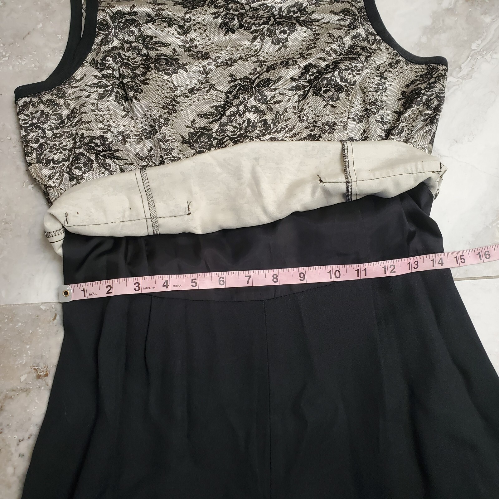 Vintage Breakin Loose One Piece Jumpsuit sz 5/6 Black Beige Made In USA