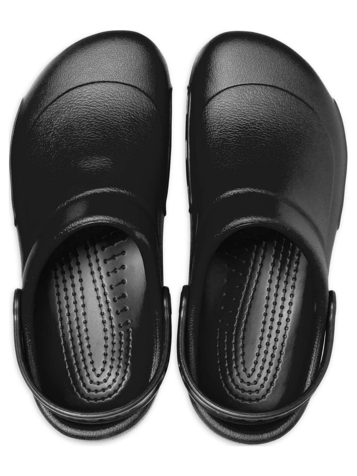 HOT Crocs at Work Unisex Bistro Slip Resistant Clog Black and Navy , All Size
