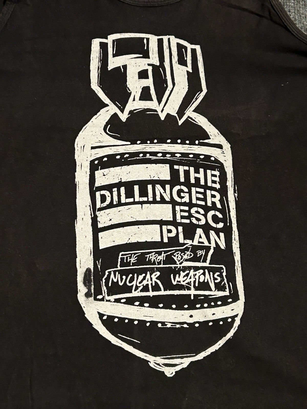 Dillinger Escape Plan Nuclear Bomb Tank Warhead XL Black