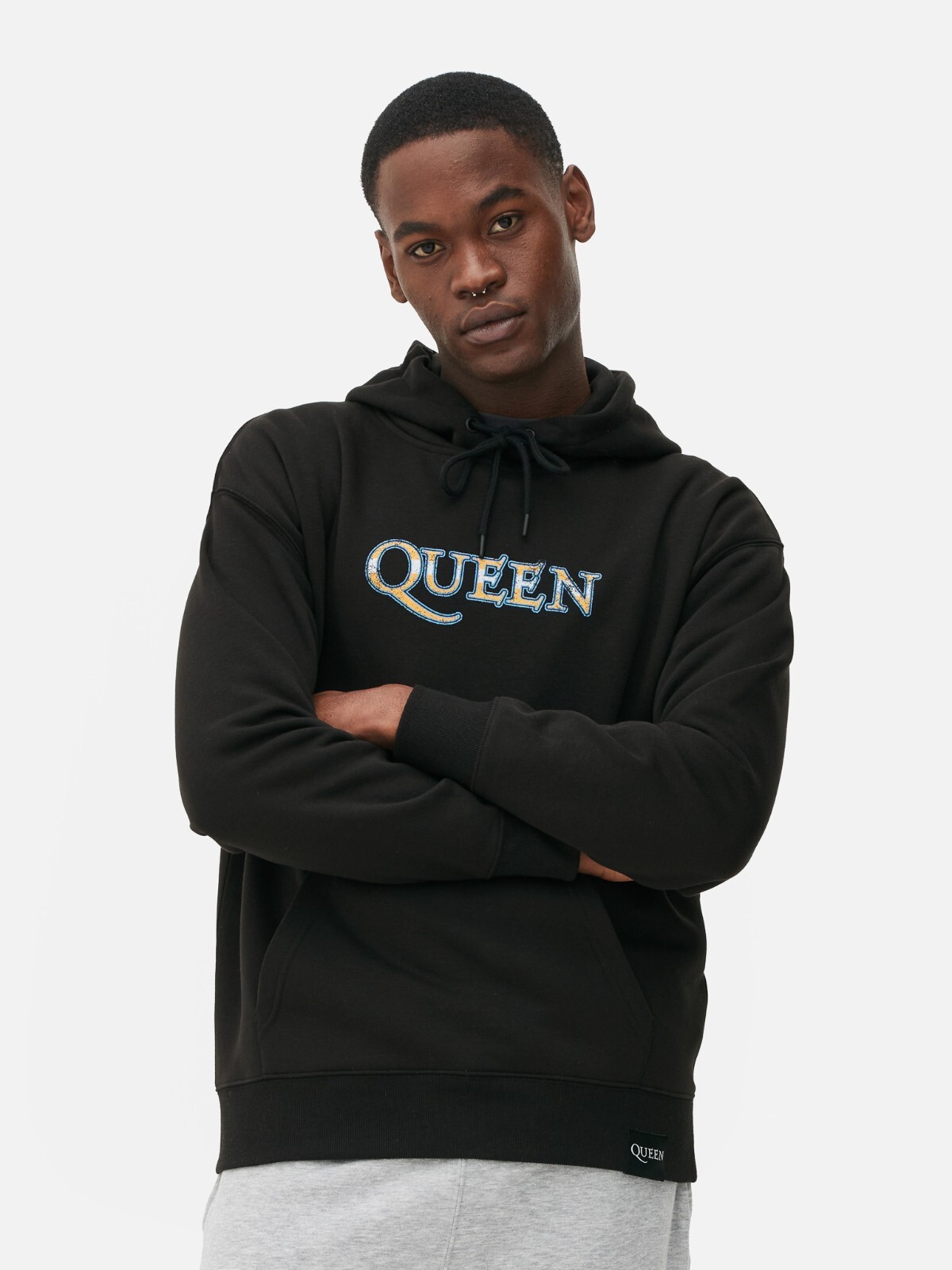 NWT Men’s QUEEN Official Merch Hoodie Premium Rock n Roll Sweatshirt Black