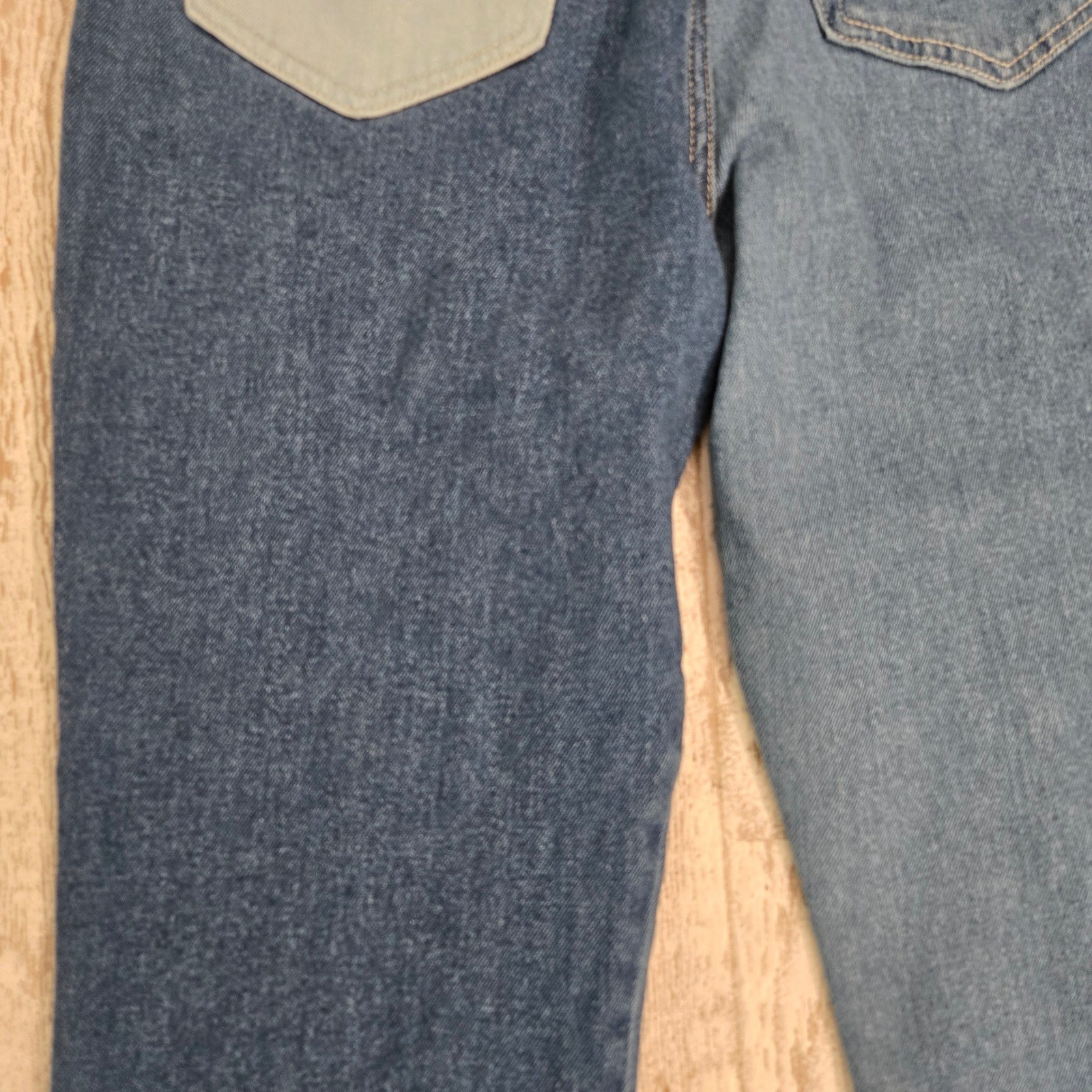 Hollister Patchwork High Rise Mom Y2K Retro Straight Jeans Colorblock Size 7S
