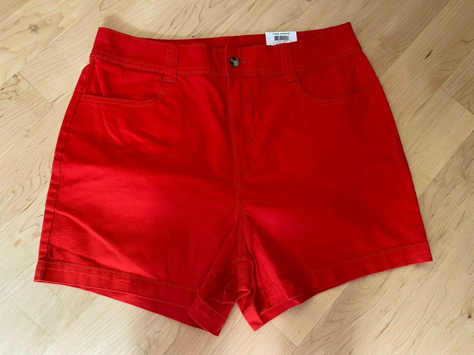 Style & Co Women’s Mid Rise Short Core Shorts 4,6,8,10,12,18 in White, Red, Blue
