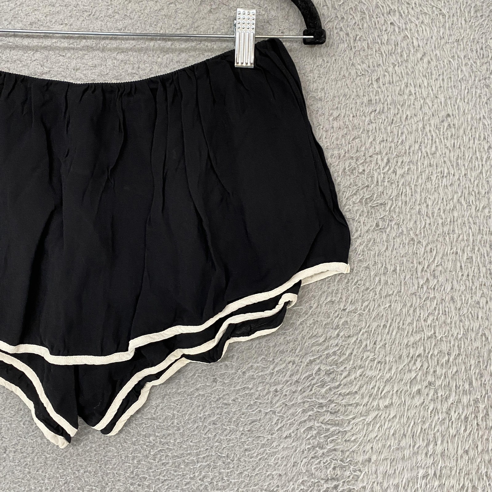 See By Chloe Skort Womens 2 Black Retro Layered Pinup Crepe Designer Summer