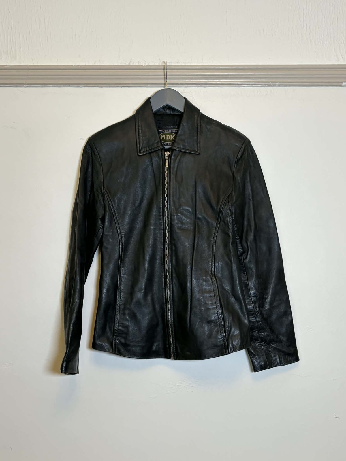 MDK Men’s Full Leather Jacket Size UK M