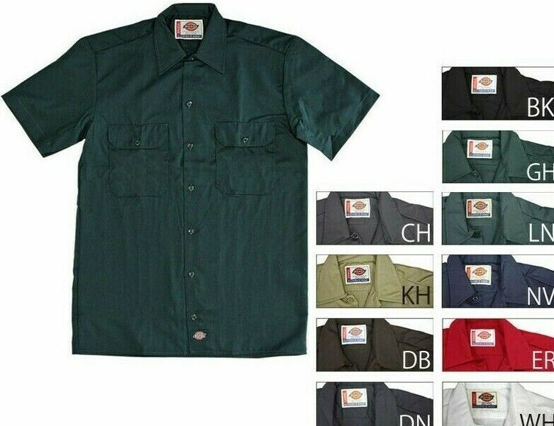 Dickies Mens Shop T-shirt, Mechanics, BIG or TALL, 1574T Short Sleeve Work Shirt